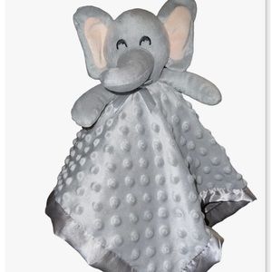 Pro Goleem Minky Dots Gray Grey Elephant Lovey Lovie Security Blanket Plush